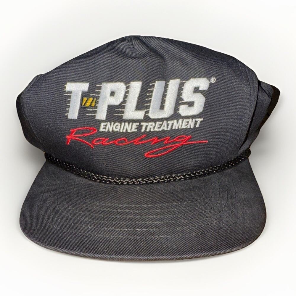 Vintage 80s 90s Racing SnapBack Hat T-Plus Engine Treatment